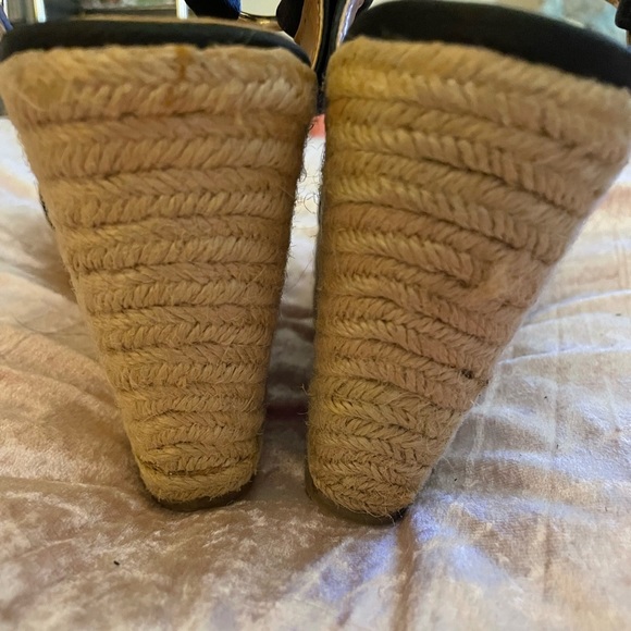 Merona Straw Wedge Espadrille With Ankle Strap. Size 8 - Picture 3 of 5